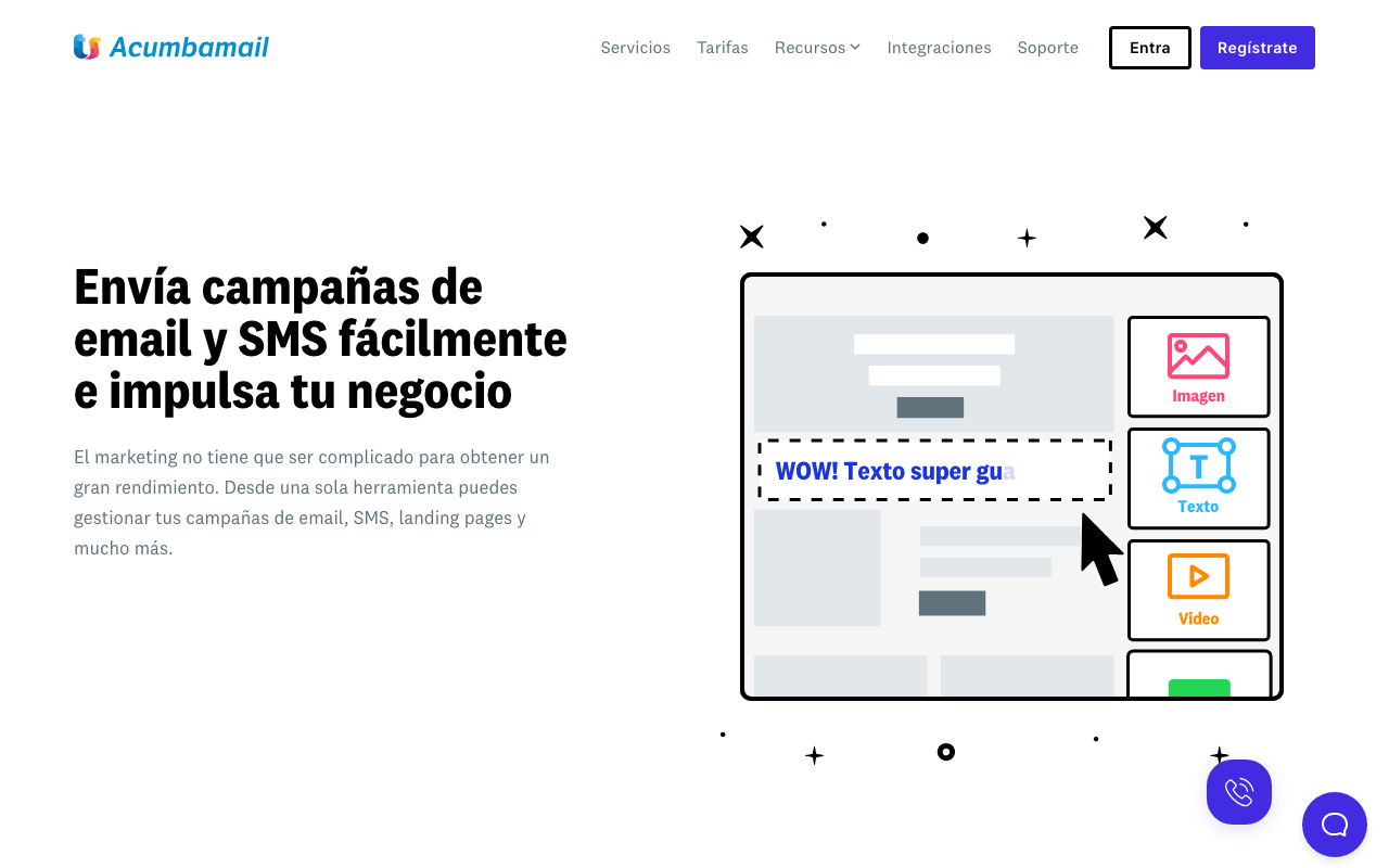 Acumbamail screenshot