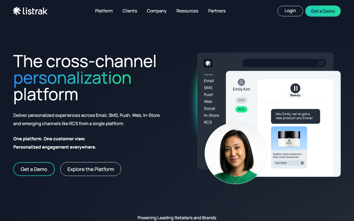 Listrak screenshot