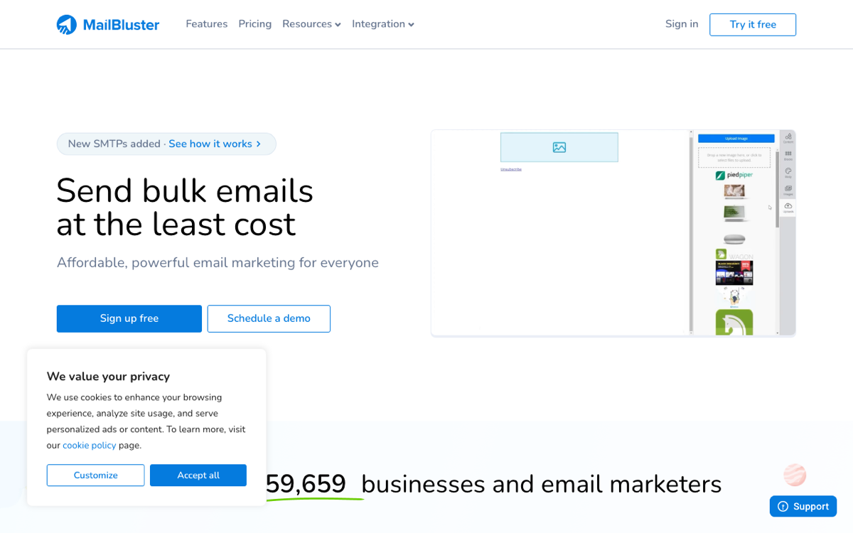 MailBluster screenshot