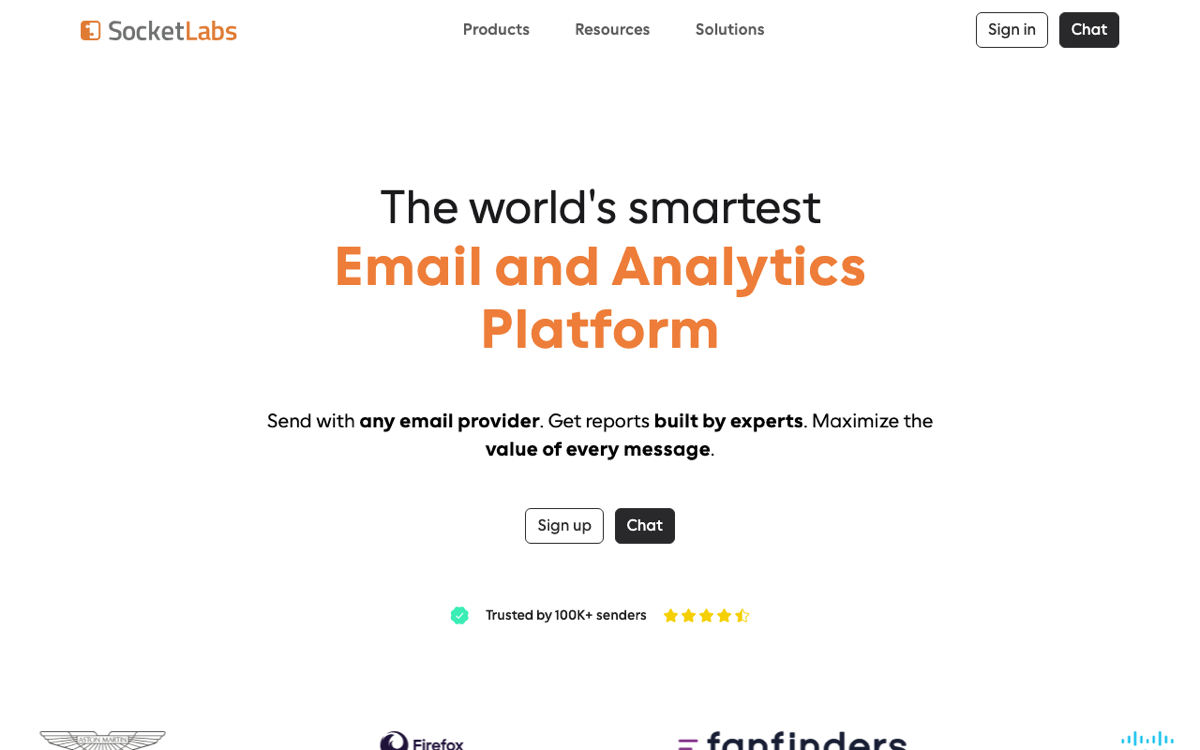 SocketLabs screenshot