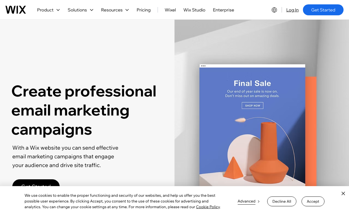 Wix Email Marketing screenshot